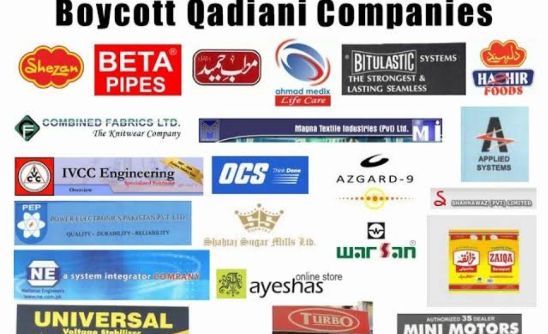 Qadiani Products in Pakistan